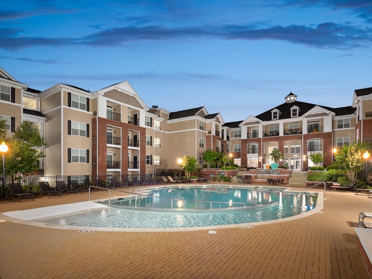 Crystal Clear Swimming Pool at Abberly Village Apartment Homes by HHHunt, South Carolina, 29169